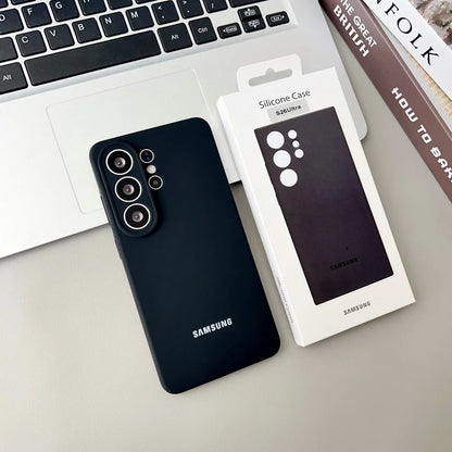For Samsung Galaxy S26 S25 S26Plus S26Ultra Edge S24 S23 S22Ultra FE Case Soft Original Liquid Silicone Shockproof Phone Cover