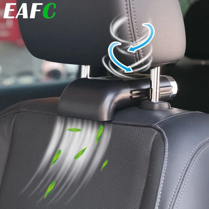 EAFC Mini Car Seat Back USB Fan Foldable Silent Fan 3-Speeds  Adjustable Universal Car Cooler Air Cooling Car Rear Seat Auto