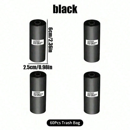 Car Trash Can, Mini Leakproof Trash Can for Car Desk, Thickened Garbage Bags Included, Portable Small Waste Bin for Vehicle