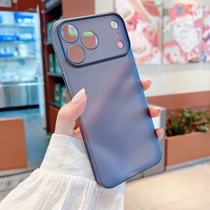 Original Ultra-thin Translucent Matte Case For iPhone 18 17 16 15 14 13 Pro Max Protect Camera Button Shockproof Hard PC Cover