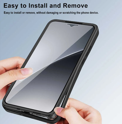 For Xiaomi 15T 14T 13T Pro Anti Fall 360 Fully Wrapped Phone Case For Xiaomi 17 Pro Max 15Pro 14 15 Ultra Transparent Phone Case