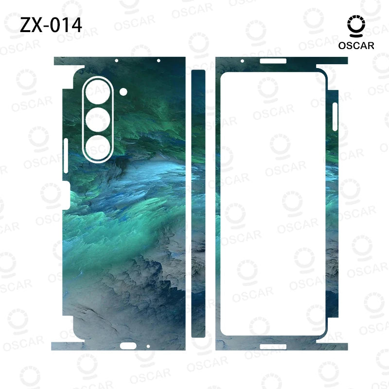 Colorful Anti-Scratch Stickers For Samsung Galaxy Z Fold 5 4 7 6 Fold5 Fold4 Protective Decal Skin Cover Back Film