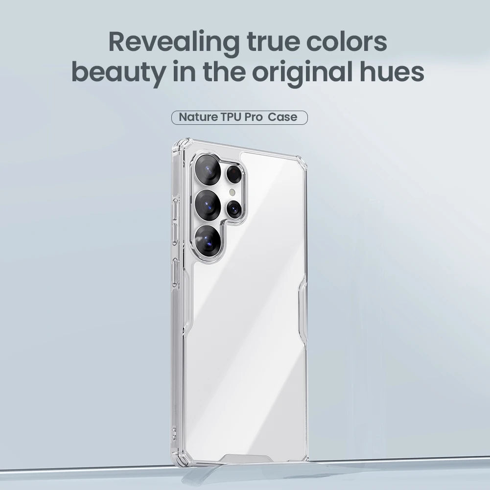 Nillkin for Samsung Galaxy S26 Ultra S26 Plus S25 Ultra S24 Ultra S23 Ultra TPU + PC Silicone Soft Transparent Phone Case