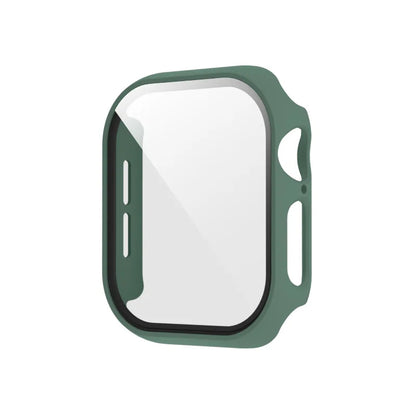 Tempered Glass+Case for Apple Watch Ultra 4 3 2 49 45 41 40 44 42 46mm PC Bumper Protector cover For iWatch 12 11 10 SE 9 8 7 6