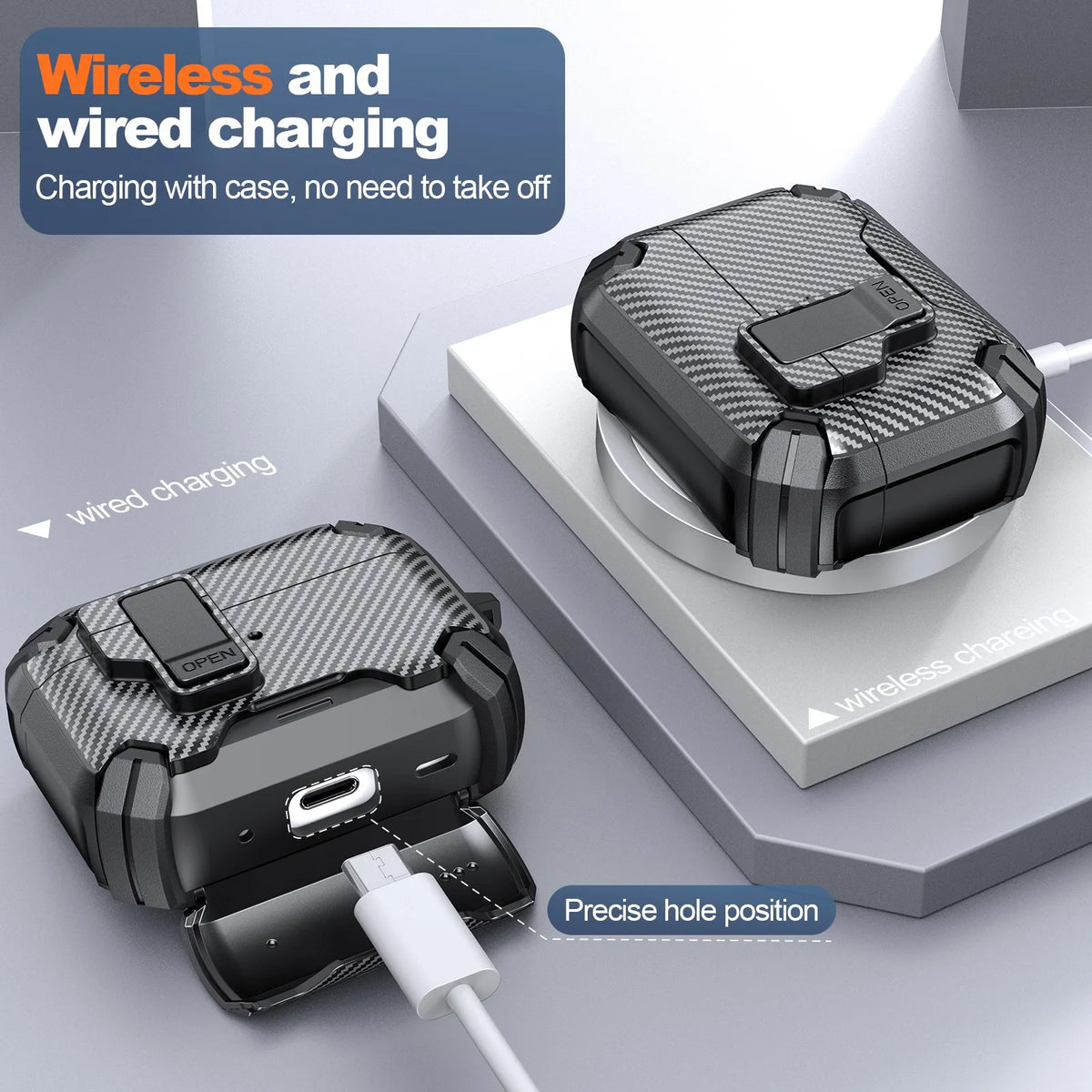 Magnetic Automatic Switch Case For AirPods Pro 3 Wireless Bluetooth Headphone Shockproof Case For AirPods 4 3 2 1 Pro or Pro2nd