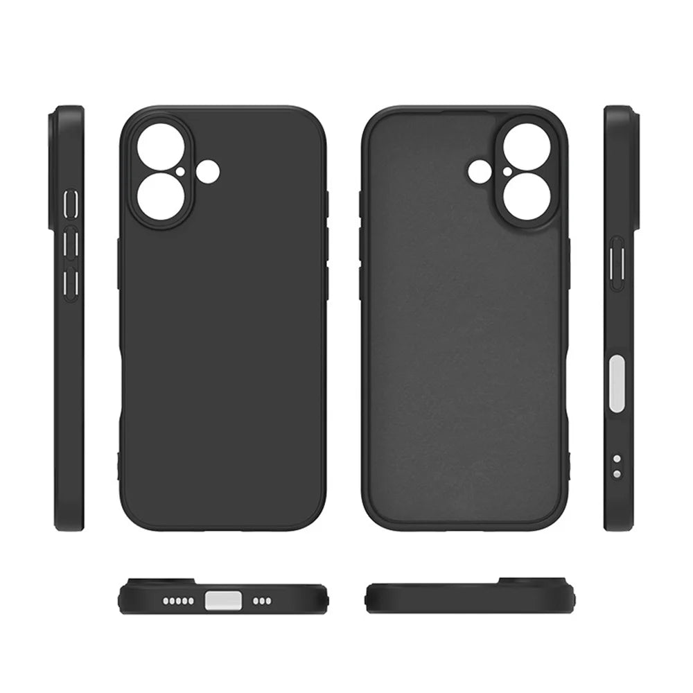 For iphone 17 16 15 14 13 Pro ProMax mini Air PLus Delicate Case Fall prevention Case Liquid Silicone Plain Rubber TPU Protector
