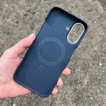 For Magsafe Magnetic Case For iPhone 17 Real Carbon Fiber Luxury Aramid Fiber Back Cover for iPhone 17 Carbon Case capa