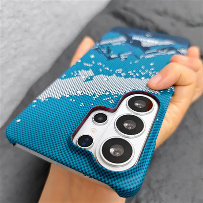 For Magsafe Carbon Fiber Case For Samsung Galaxy S26 S25 S24 S23 S22 Ultra Plus S25FE A 57 56 55 17 16 15 Magnetic Charge Cover