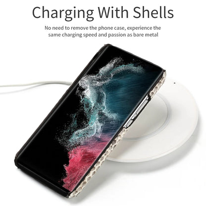 Genuine Python Leather Phone Case for Samsung galaxy S26 S25 S23 S22 S21 S24 Ultra S26 Plus A55 5G Luxury Snakeskins Back Cover