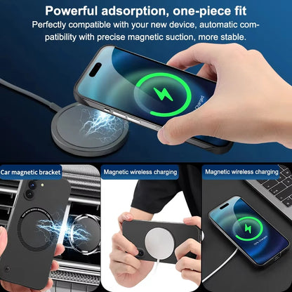 For Samsung Galaxy S26 Ultra Plus Case Magnetic Luxury Slim Frameless Wireless Charging Matte Hard PC Ultra Thin Phone Covers