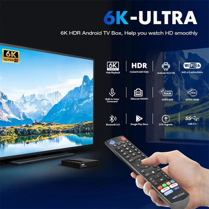 We2USat K3 Pro Android Smart TV Box Streaming Media Player Build in WiFi+Voice Remote Control Better Than Vseebox V5 PRO Free Ch