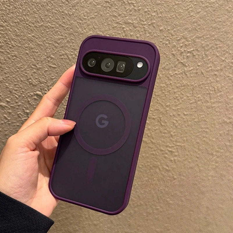 Luxury Translucent Matte Magnetic Case For Google Pixel 10 ProXL 9Pro XL 11 ProXL 10 9A Wireless Charging Candy Color Slim Cover