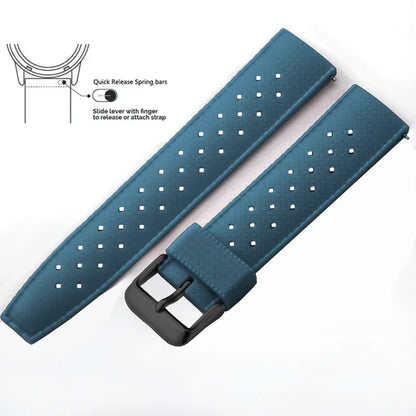 Tropical Silicone Watch Band Quick Release Watch Band 18mm 20mm 22mm Rubber Tropic Smart Watch Strap Waterpfroof Muti-Color