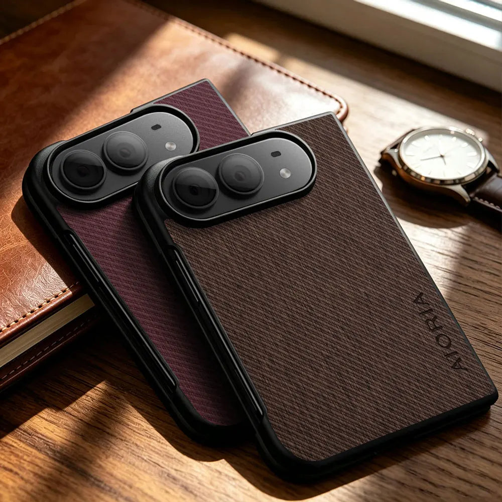 Case for iPhone Duo Ultra Fold coque Luxury Vintage cloth pattern leather Skin Phone cover funda for iphone duo case