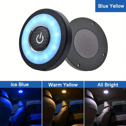 LED Night Car Backseat Ceiling Roof Light Kits Square Dome Vehicle Indoor Ceiling Lamp Magnetic LED Car Interior Reading Light