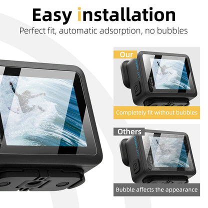 9H Hardness Glass for Gopro Lit Hero, Screen & Lens Protector Clear Ultra-HD Tempered Glass Anti-scratch Film Accessories