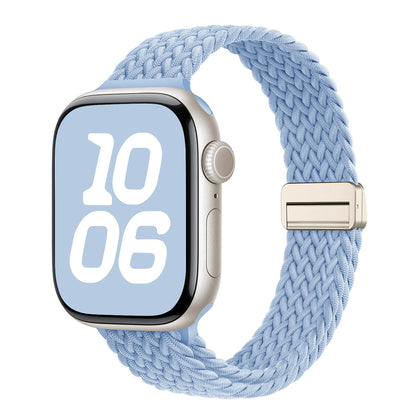 Braided Loop for Apple Watch 38 40 41 42 44 45 46 49mm for Woman Magnetic Nylon Elastic Replacement for Iwatch Series10 9 8 7 6