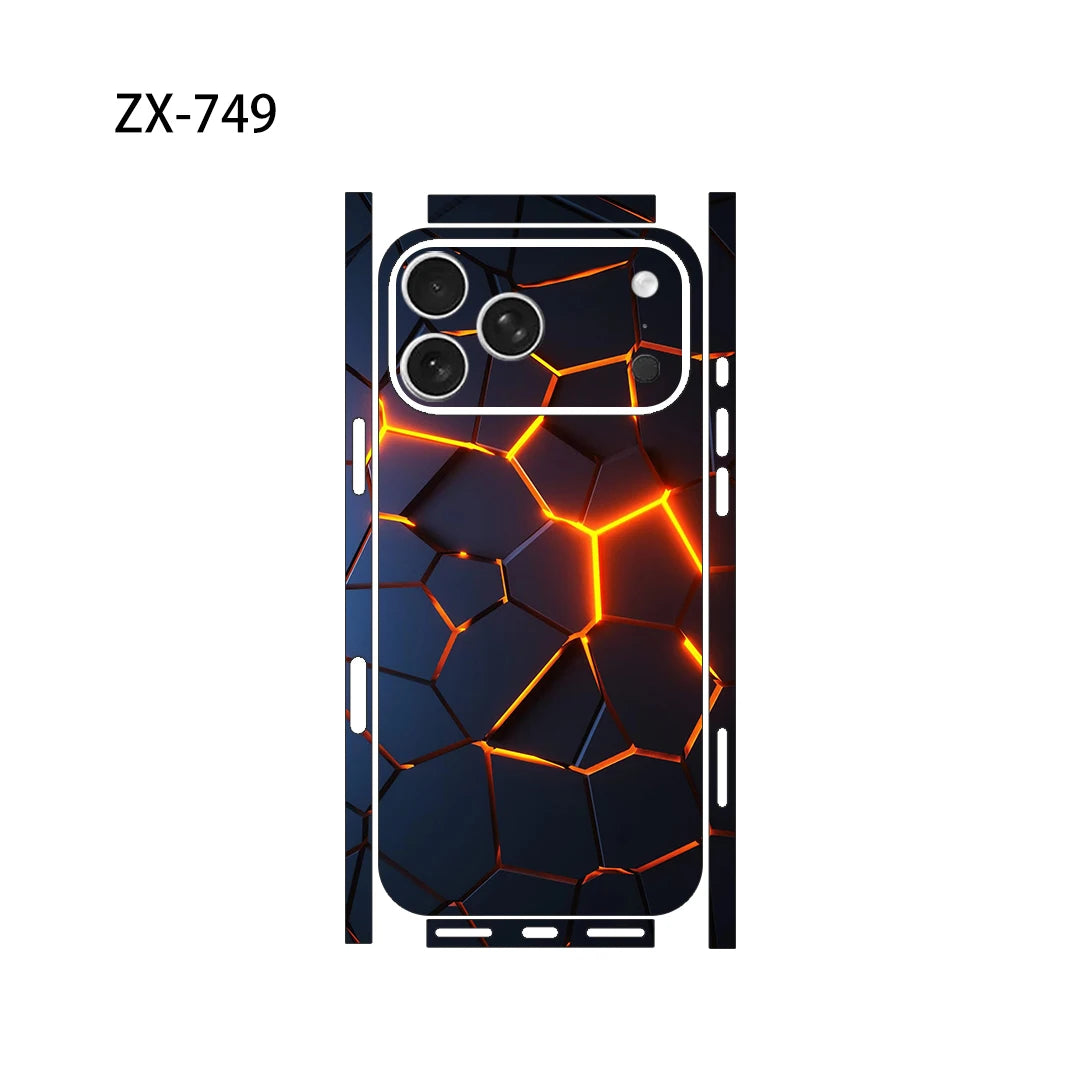 Oscar Skin Wrap Decal Vinyl Sticker Full Cover Back Film for iPhone 17/16/15/14/13 pro pro Max - Protective Skin Decal