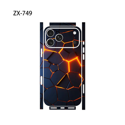 Oscar Skin Wrap Decal Vinyl Sticker Full Cover Back Film for iPhone 17/16/15/14/13 pro pro Max - Protective Skin Decal