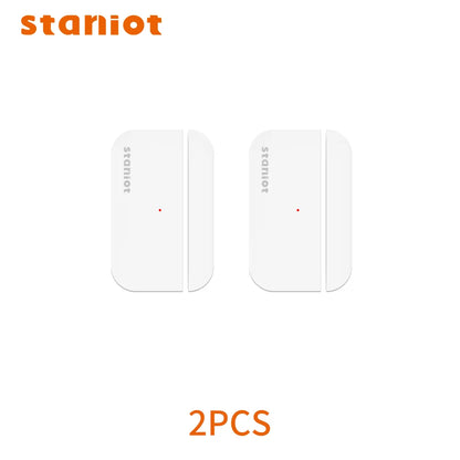 Staniot Door Sensor Wireless Smart Home Security Window Detector 5-Year Battery Life Door Open Closed Magnetic Contact Sensor