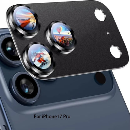 Metal Tempered Glass Lens Protector Orange Full Cover Back Camera Protective Film Anti Scratch for iPhone 17Pro/17 Pro Max