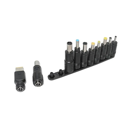 100W USB C to DC Power Adapter Kit 10 Tips Universal Laptop Charger Converter For Lenovo HP Dell Asus Acer Samsung Notebook Home
