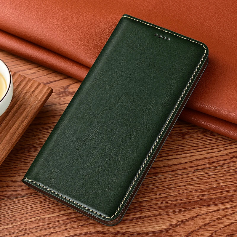 Crazy Horse Genuine Leather Flip Case For Google Pixel 3 4 4A 5 5A 6 6A 7 7A 8 8A 9 10 10A 11 XL Pro Fold Phone Cover Card Cases