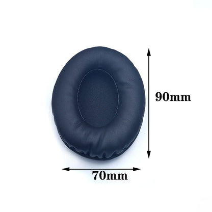 Oval Ear Pads For Headphones Covers Sponge Leather Foam Cushion 60*70 60*80 65*85 70*90 75*95 80*100 85*105 90*105 90*110 2pcs