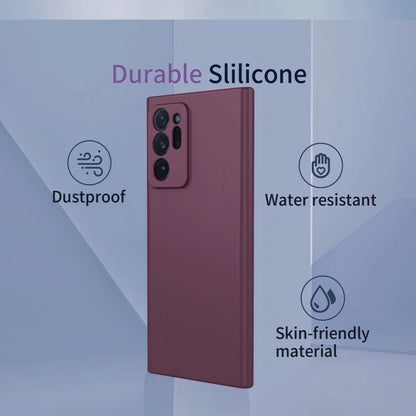 Fashion Solid Colour Shockproof Protective Liquid Silicone Phone Case For Samsung  Galaxy Note 20 Ultra/Note20/Note10+ /Note 10