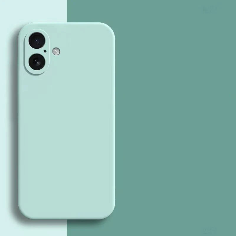 Liquid Silicone Phone Case for iphone 16 17 7 8 SE X XR Xs Max 11 12 13 mini 14 15 16 Plus 17 Pro Max 16e 17e Shockproof Cover