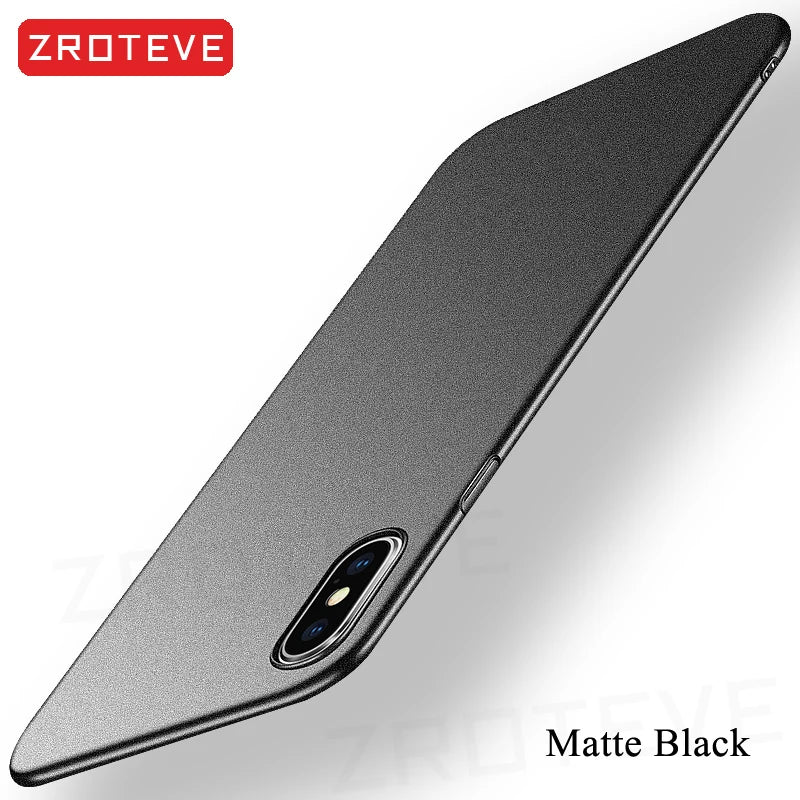 For iPhoneX Case ZROTEVE Luxury Ultra Thin Frosted Hard PC Cover For Apple iphone XR X S XS Max iPhonex 10 iPhone10 Phone Cases