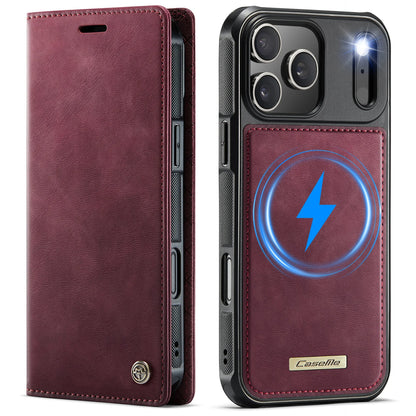 High Quality 2-in-1 Detachable Wallet Leather Magsafe Case For iPhone 17 Air 16 15 14 Plus 13 12 11 Pro Max Luxury Magnetic Flip