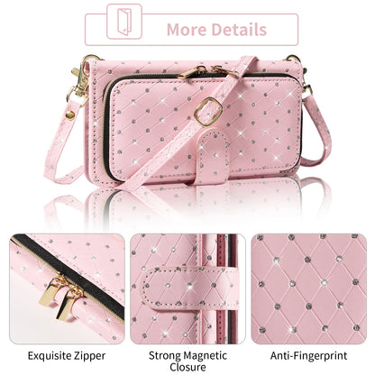 Flip Wallet Phone Case For Samsung Galaxy Z Fold 7 6 5 4 3 2 Fold7 Fold6 Fold5 Fold4 Kickstand Card Holder Strap Lanyard Cover