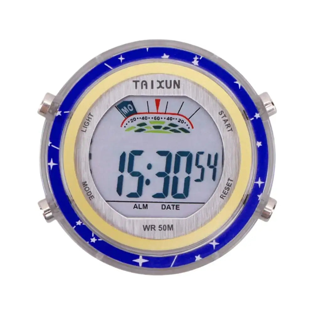 Motorcycle Digital Clock Waterproof Motorbike Stick-on Dashboard Car Clock Car Stick-On Mini Watch For Dashboard Boat Bike