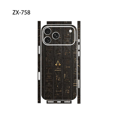 Oscar Skin Wrap Decal Vinyl Sticker Full Cover Back Film for iPhone 17/16/15/14/13 pro pro Max - Protective Skin Decal