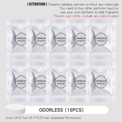 No perfume DIY fragrance Rotating propeller pilot dog car air fresheners vent clip plane aroma diffuser decorations accessories