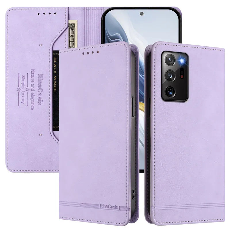Leather Retro Anti-theft Wallet Flip Case For Samsung Galaxy Note 20 Ultra 10 Lite Note10 Plus 8 9 Cover Magnetic Hasp Card slot
