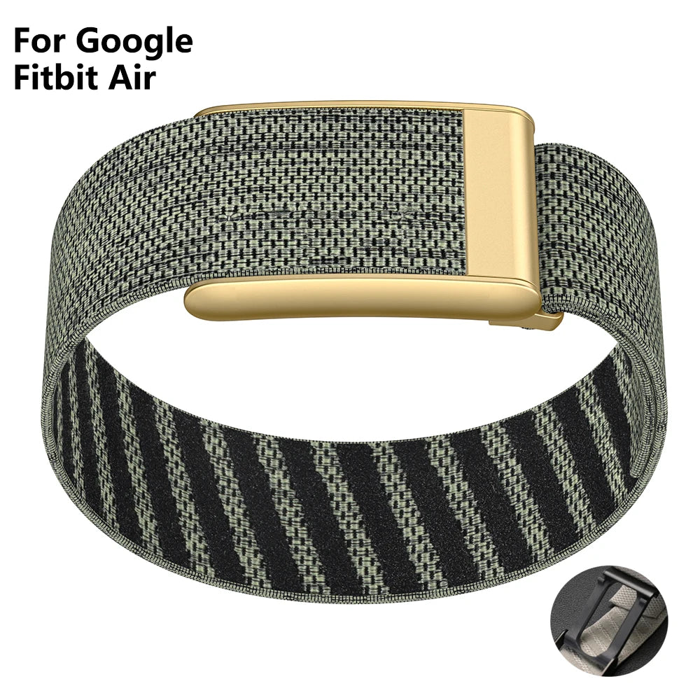 Nylon Loop Strap for Google Fitbit Air Change To Whoop 5.0 Sport Stretchy Watch Bracelet Soft Breathable Wristband for Women Men