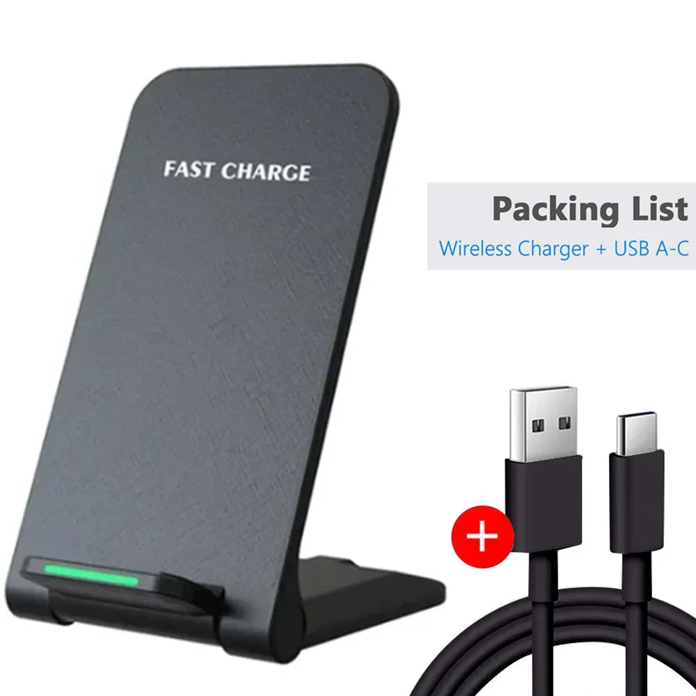 Wireless Charger Station Earphone Phone Fast Charging Charger Holder For iPhone 17 16 15 14 13 Pro Max Samsung S24 S23 Xiaomi