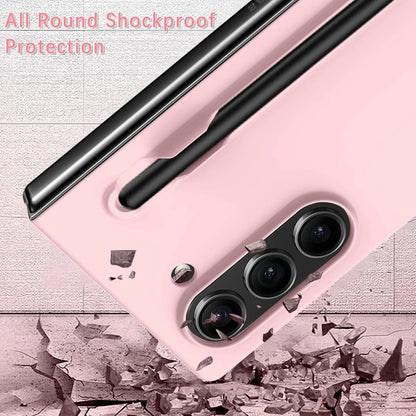 Luxury Skin Feeling PC Hard Case for Samsung Galaxy Z Fold 8 Ultra 7 6 5 4 3 with S Pen Slot and Pen Ultra-thin Shockproof Cover