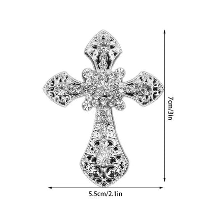 Car Perfume Air Freshener Bling Cross Car Vent Clips Auto Air Fresheners Vent Clips For Women Car Interior Aroma Diffuser