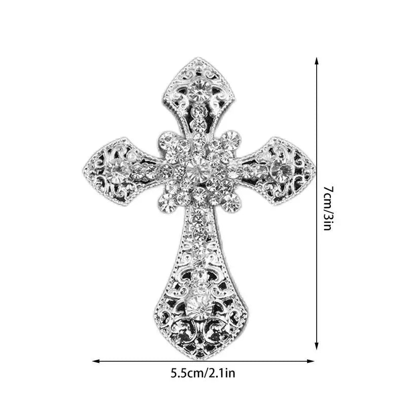 Car Perfume Air Freshener Bling Cross Car Vent Clips Auto Air Fresheners Vent Clips For Women Car Interior Aroma Diffuser