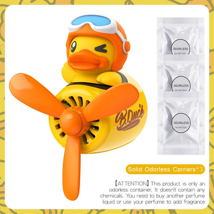 No perfume DIY fragrance cute duck pilot car air fresheners vent clip aroma diffuser interior accessories decorations ornaments