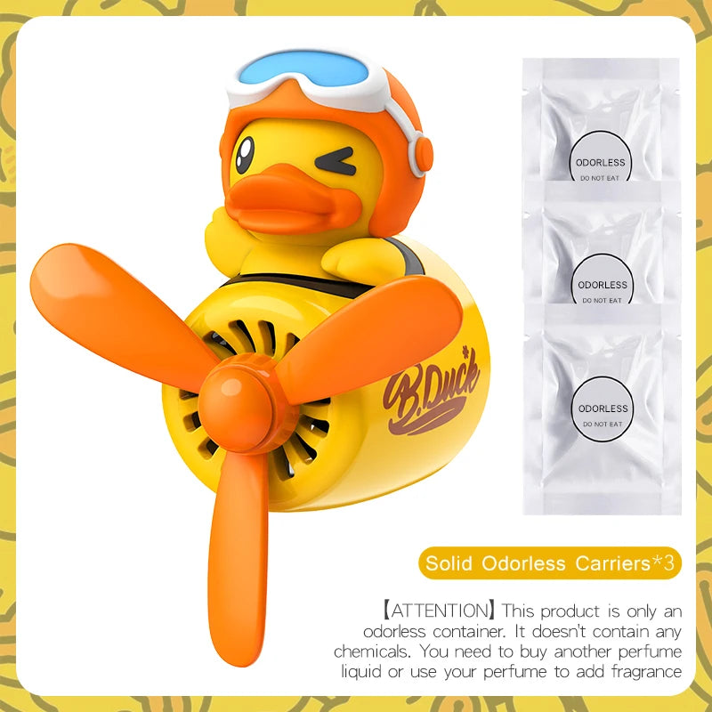 No perfume DIY fragrance cute duck pilot car air fresheners vent clip aroma diffuser interior accessories decorations ornaments