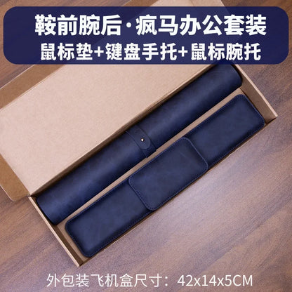 Wrist Pad Rest Keyboard Guard Three Pieces Desk Pad Waterproof PU Mouse Pad Large Mousepad Laptop Non-slip Desk Mat Mouse Mat