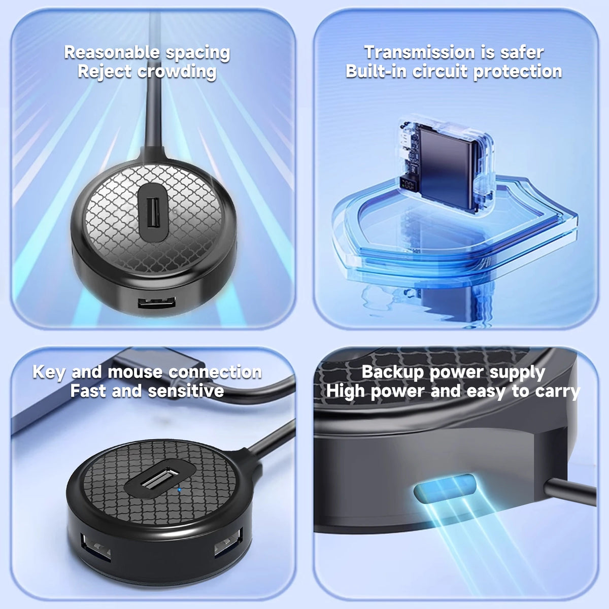 Desktop Hub USB HUB 3 0 Adapter Hi-Speed USB3.0 Docking Station for Laptop Macbook Mobile Phone Tablet Computer Office