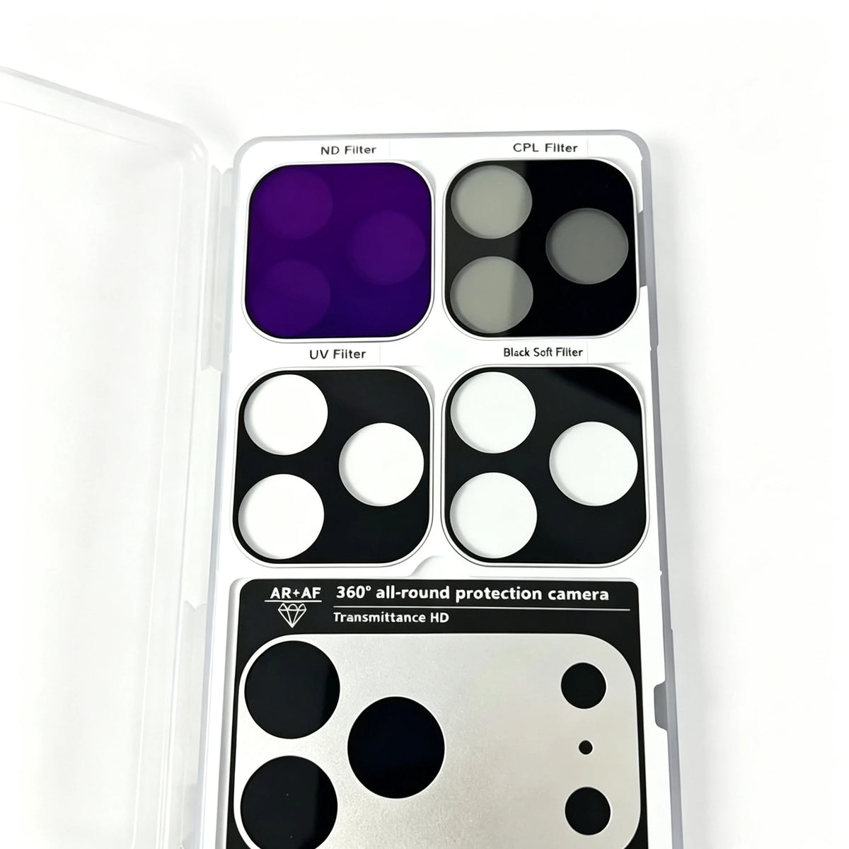 ND 32 Filter Magnetic Kaima Lens for iPhone 17 Pro Max/iPhone 17 Pro Full Coverage Ultra-Thin Camera Lens Protector Metal Frame