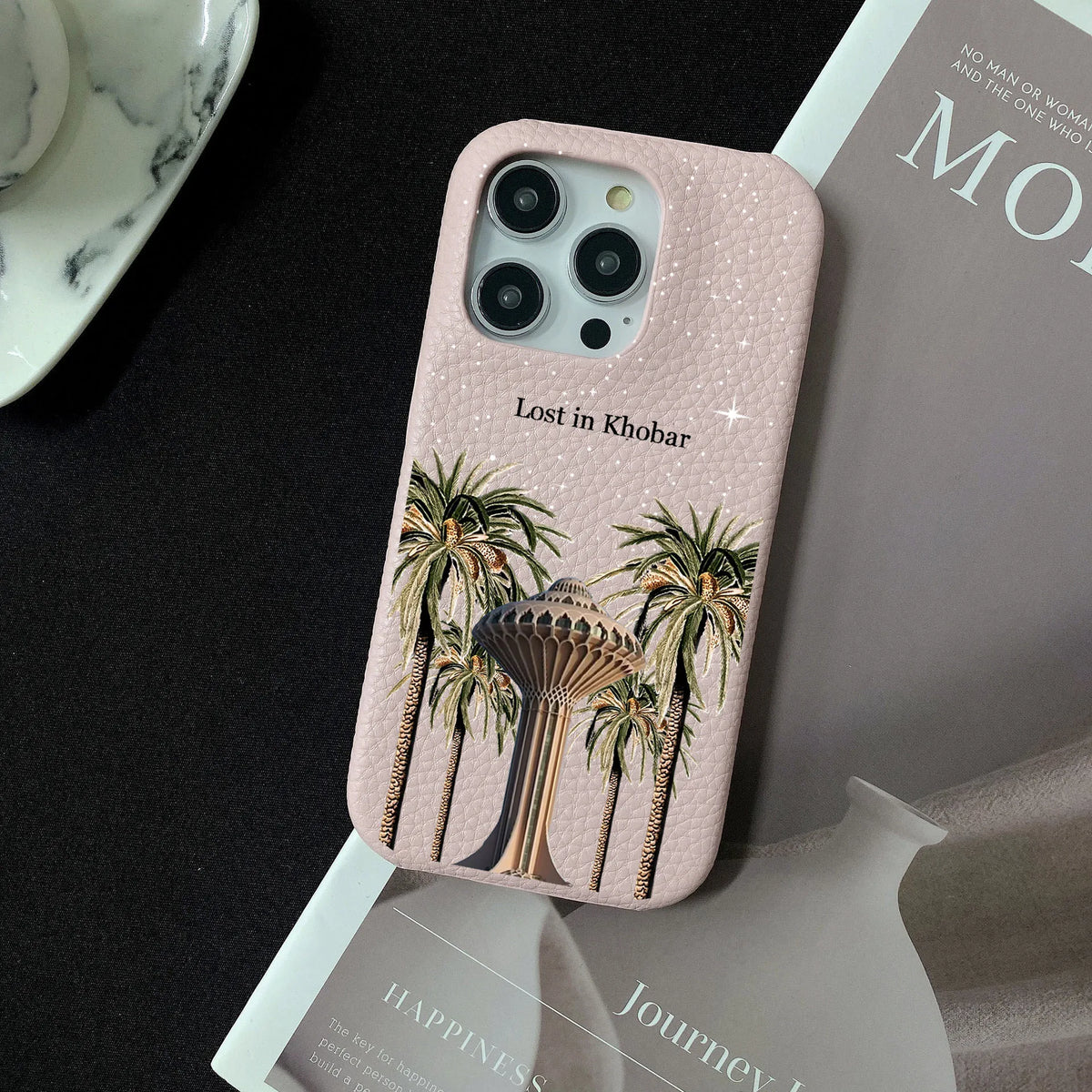 Personalised Inevitable Initial Kafr Letters Name Leather Case for iPhone 11 12 14 13 15 Pro Max Mini 16 Plus Luxury Hard Covers
