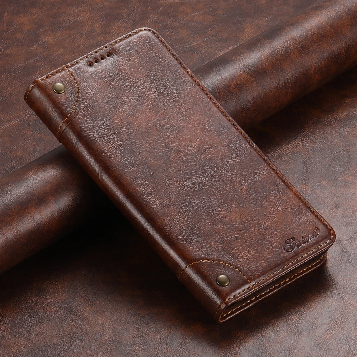 Flip Leather Phone Case for Samsung Galaxy S26 S25 S24 Ultra S22 S23 Plus Note 20 with Magnetic Card Slot Holder Cover LS055