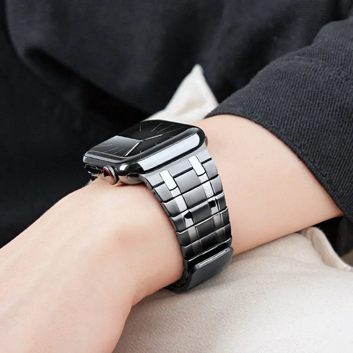 Stainless Steel Magnetic Band for Apple Watch Ultra 2 49mm iWatch Series 9 8 7 6 5 4 SE 45mm 44mm 42mm Loop Bracelet